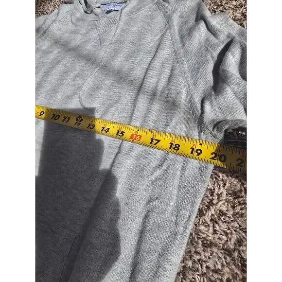 Precedent Cashmere Blend Gray Hoodie Sweater Men's Size M - NWT - Lightweight